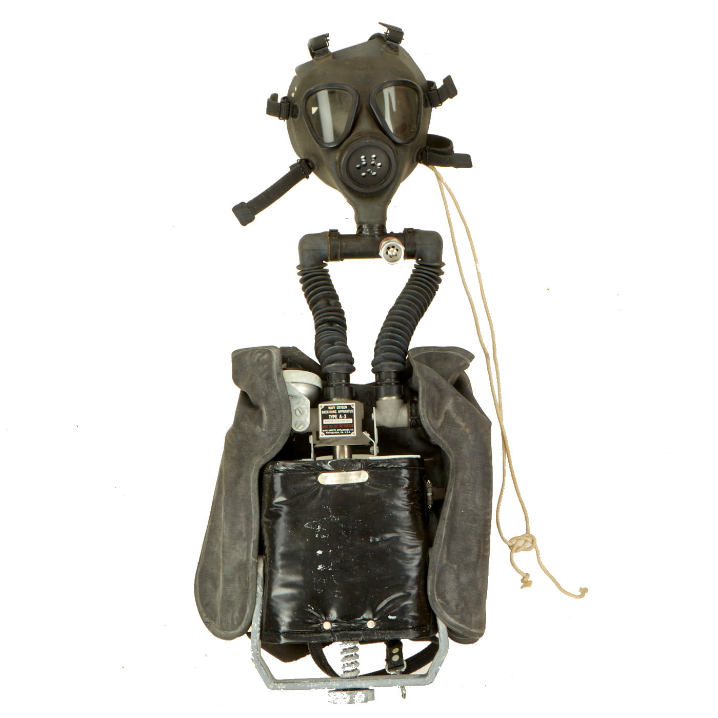 breathing gear Original U.S. Navy Vietnam War Era Type A3 Oxygen Breathing Apparatus – International Military Antiques
