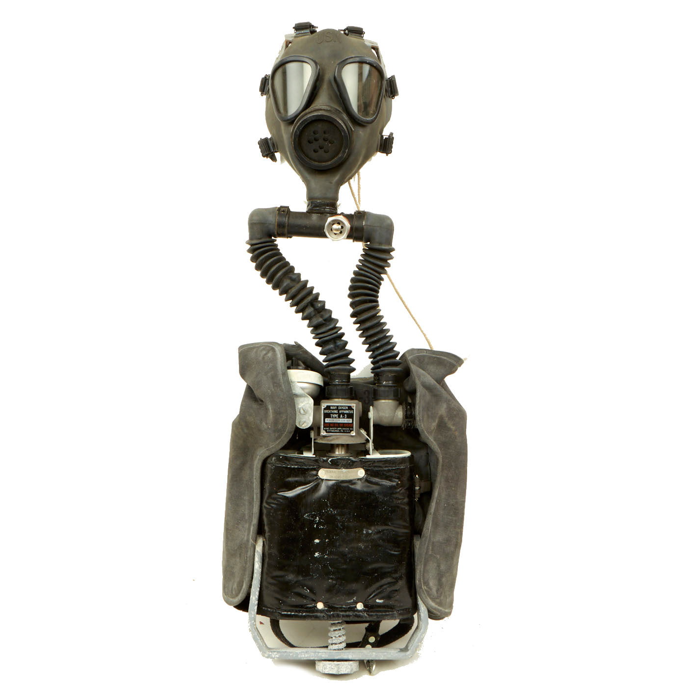 Navy Inhaler Original U.S. Navy Vietnam War Era Type A3 Oxygen Breathing Apparatus ...