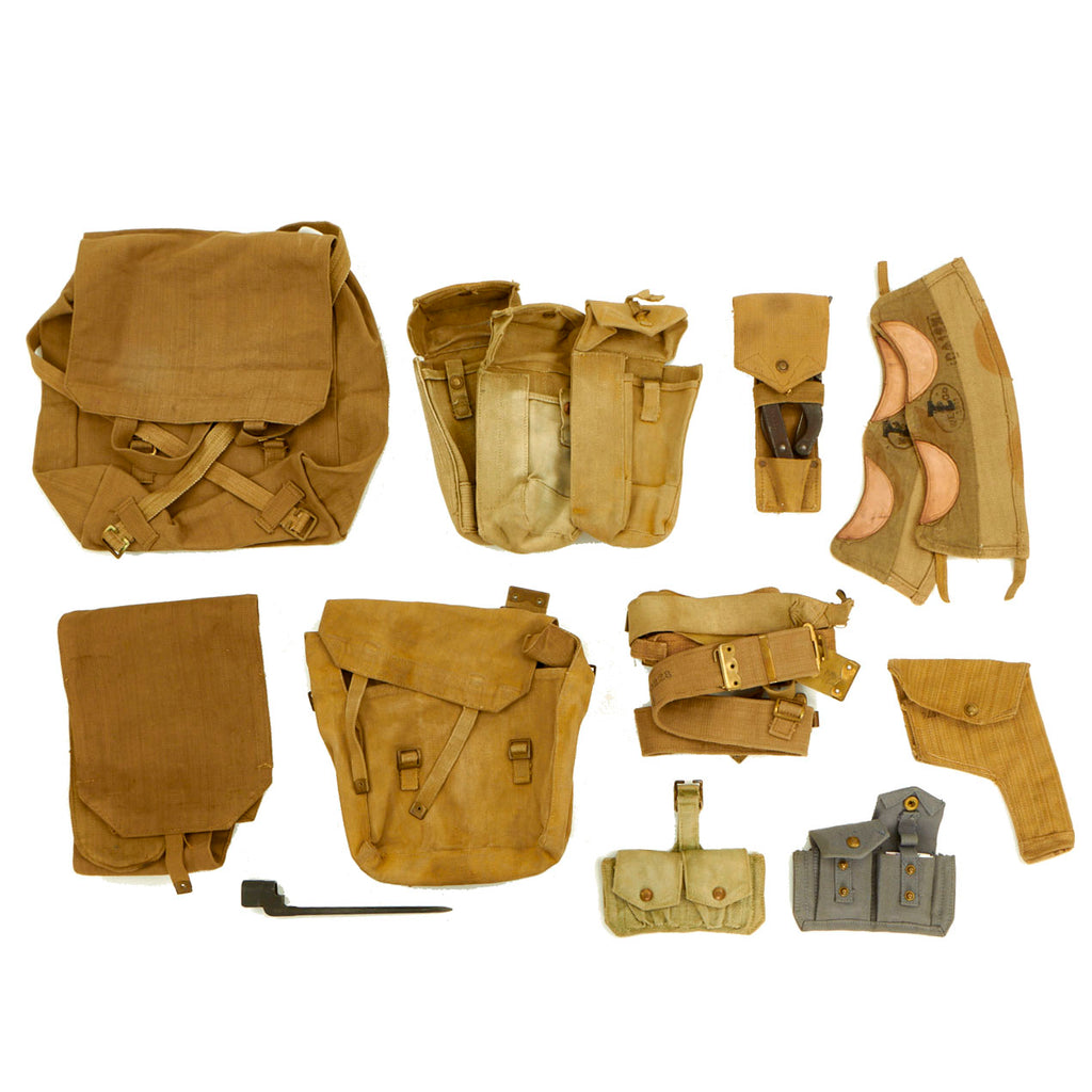 Original WWII British & Commonwealth Army Issue Field Gear Lot - 18 Items Original Items