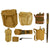 Original British WWII Royal British Army Bayonet & Field Gear Lot - 18 Items Original Items