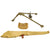 Original U.S. WWII Browning M1919 .30 Cal Tripod Dated 1942 with T&E, M13 Gun Cover and M2 Tripod Mount Cover Original Items
