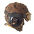 Original U.S. WWII USAAF Aviator Flight Helmet Set - AN6530 Goggles, A-11 Helmet, Type A-9 Summer Flying Helmet - 3 Items Original Items