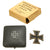 Original German WWII Cased Iron Cross First Class 1939 with Vertical Pinback in Original Packaging - EKI Original Items