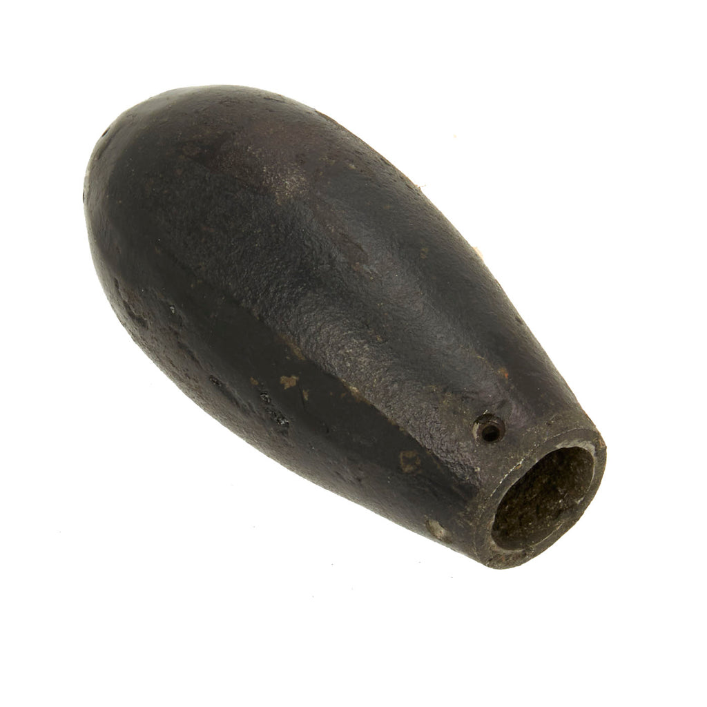 Original Vietnam War NVA / VC North Vietnamese Oval Stick Grenade Warhead - Inert Original Items