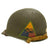 Original U.S. WWII McCord FSSB M1 Helmet with MSA Liner - Post War Painted Armoured Division Insignia Original Items