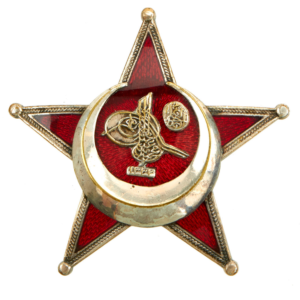 Original Turkish WWI Gallipoli Star Ottoman War Medal by B.B.&.Co - “Iron Crescent” Original Items