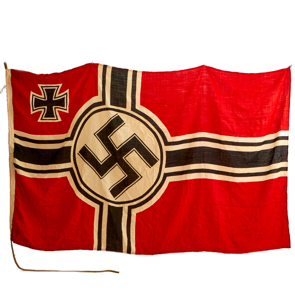 Original German WWII 150cm x 250cm National Battle Flag by Johann Liebieg & Co. - Reichskriegsflagge Original Items