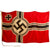 Original German WWII 150cm x 250cm National Battle Flag by Johann Liebieg & Co. - Reichskriegsflagge Original Items