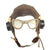 Original British WWII RAF Type C Leather Flying Helmet with American Avionics and American A-N 6530 Goggles Original Items