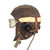 Original British WWII RAF Type C Leather Flying Helmet with American Avionics and American A-N 6530 Goggles Original Items