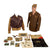 Original U.S. WWII Named CBI 73rd Evacuation Hospital / 517th Air Defense Artillery Painted A-2 Jacket Private Purchase Clone Uniform Grouping With Photos - Ledo Road Area Original Items
