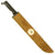 Original U.S. WWII Collins & Co Legitimus Model Machete Dated 1944 With USMC Marked Canvas Scabbard Original Items
