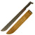 Original U.S. WWII Collins & Co Legitimus Model Machete Dated 1944 With USMC Marked Canvas Scabbard Original Items