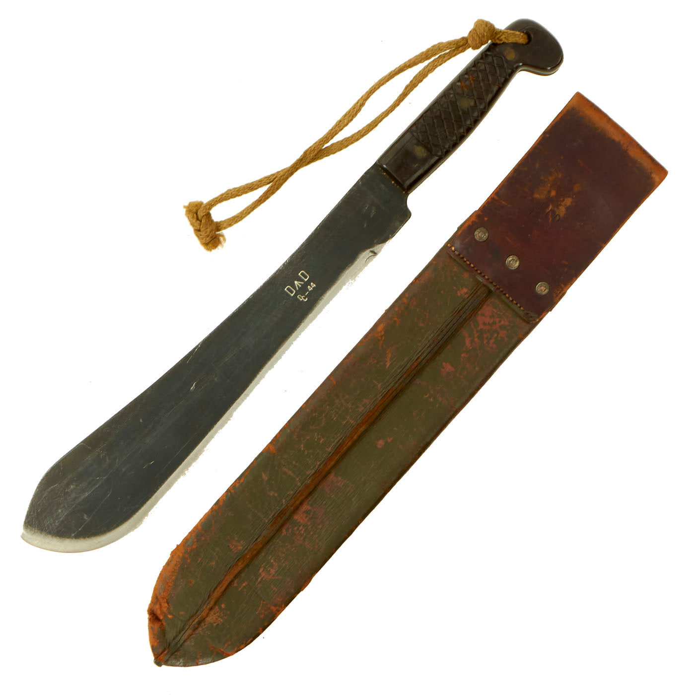 Original Australia WWII 15” Machete with Plastic Handles and Original International Military