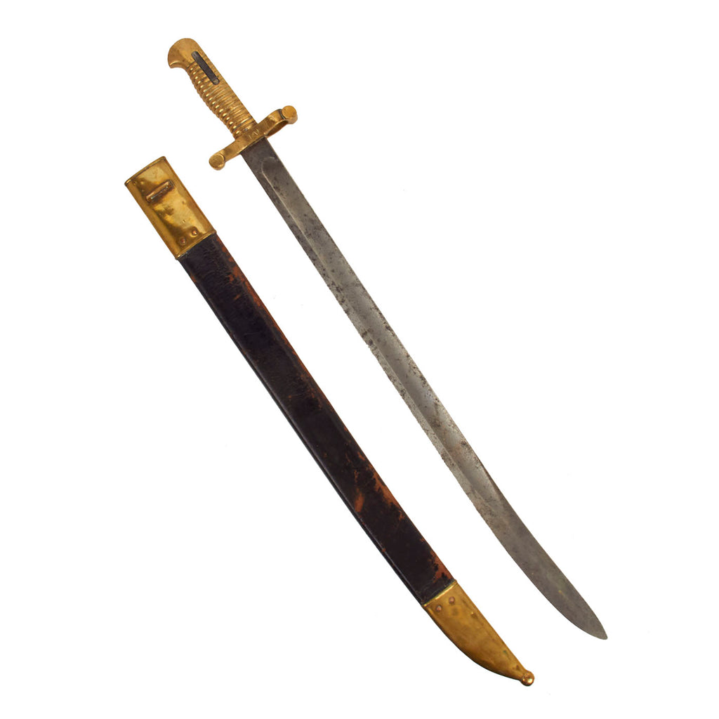 Original U.S. Civil War Type II M1855 Sword Bayonet and Scabbard Original Items