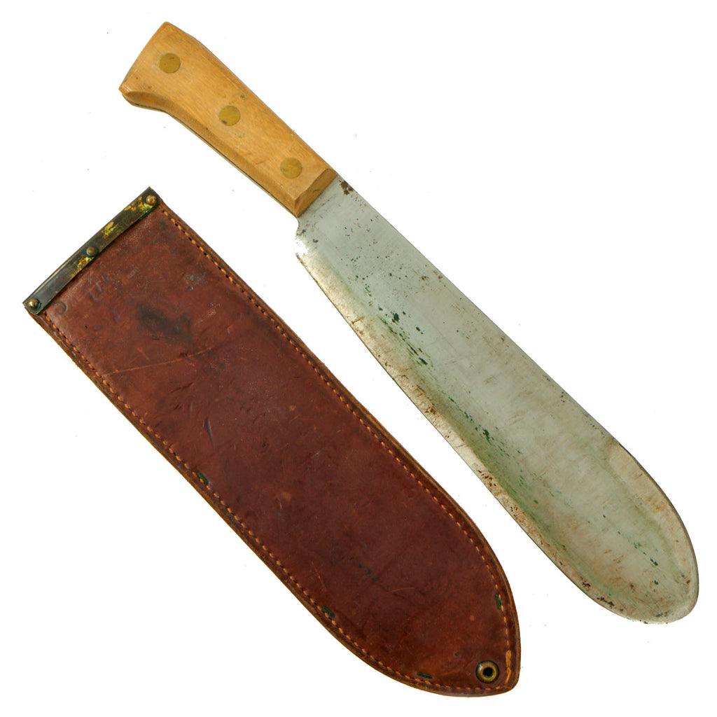 Original U.S. WWII USMC Navy Corpsman Bolo Knife by Chatillon, N.Y. with BOYT 1945 Scabbard Original Items