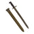 Original U.S. WWII M1942 16" Garand Rifle Bayonet by Utica Cutlery with M3 Scabbard - dated 1942 Original Items