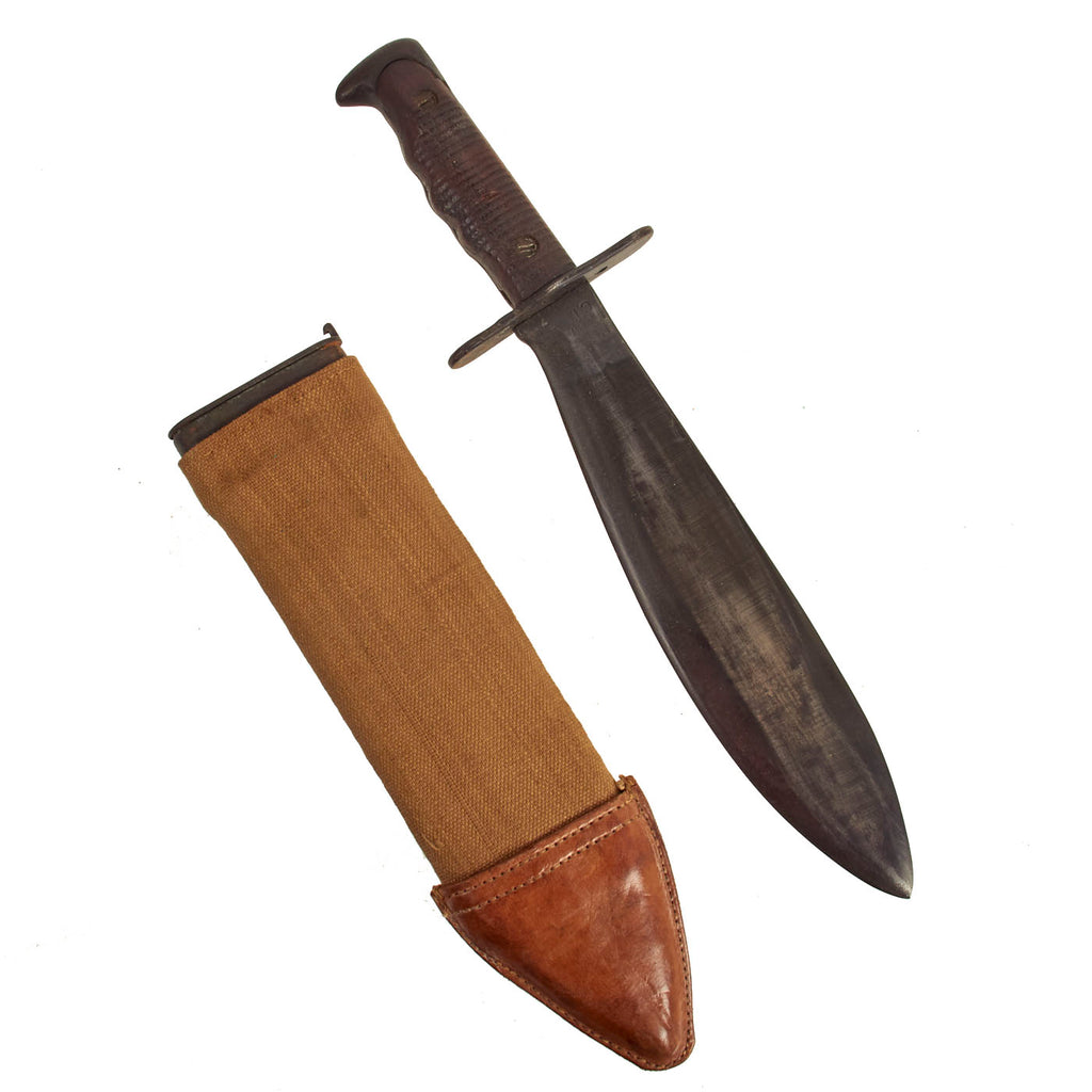 Original U.S. WWI Model 1917 Bolo Knife with Scabbard by American Cutlery Co - dated 1918 Original Items