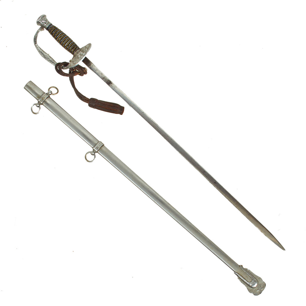 Original Named "Display Size" U.S. Army M1860 Staff and Field Officer Sword with Scabbard & Sword Knot Original Items