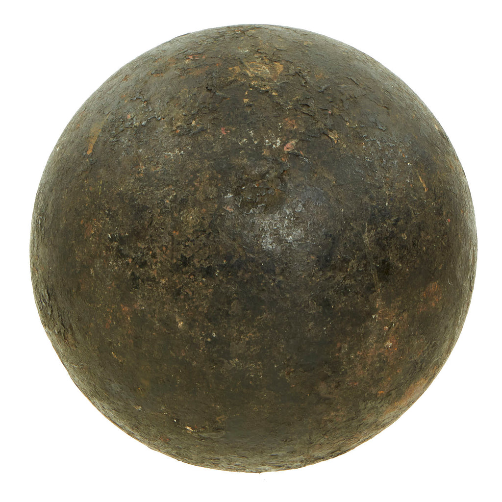 Original U.S. Civil War Confederate 24lb Solid Shot Cannon Ball Stamped “G” For Selma Arsenal Original Items