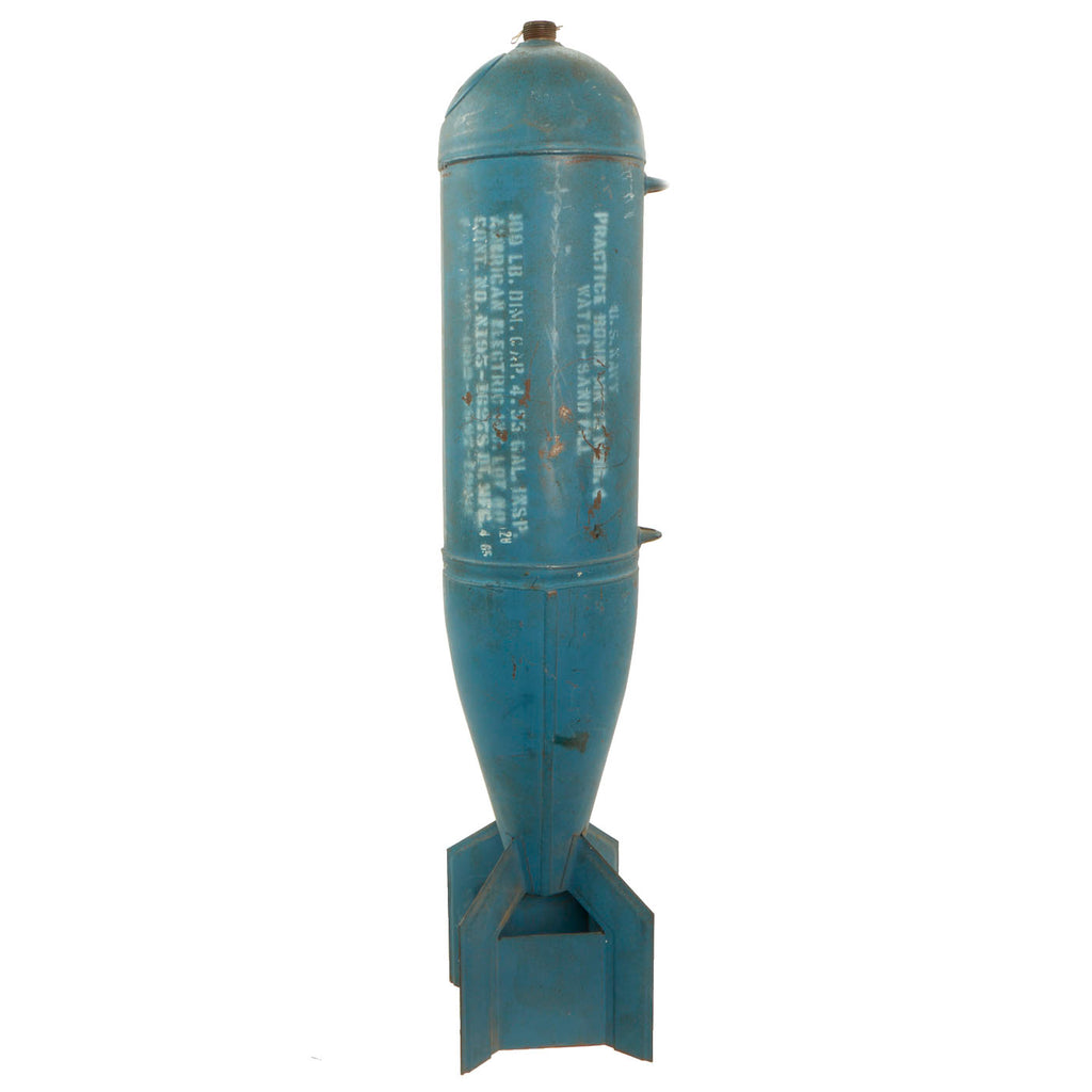 Original U.S Vietnam War Navy Practice Bomb Mk 15 Mod 4 with Original Blue Paint - Inert Original Items