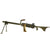 Original U.S. WWII Type Browning 1919A6 Display Machine Gun with Shoulder Stock, Bipod, and Accessories Original Items