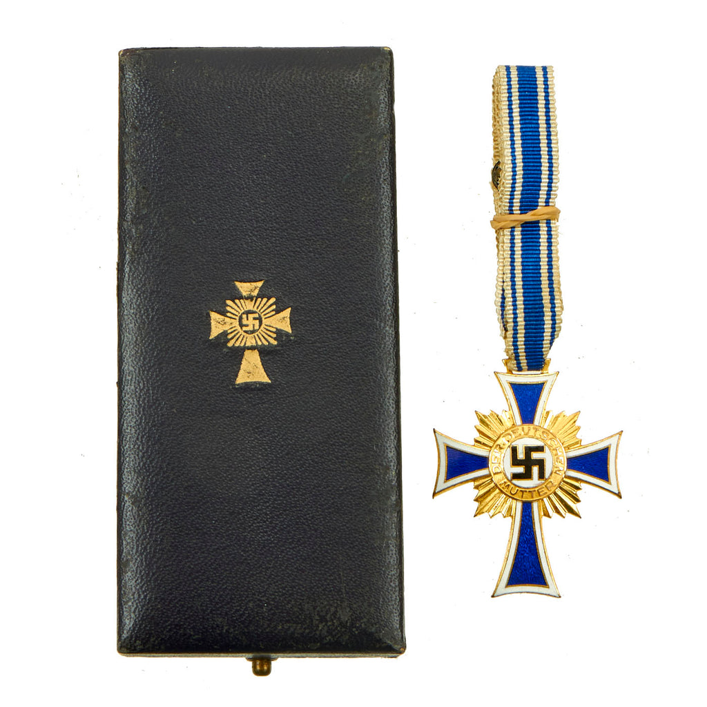Original German WWII Cased Mother’s Cross by Alois Rettenmaier of Schwäbisch-Gmünd Original Items