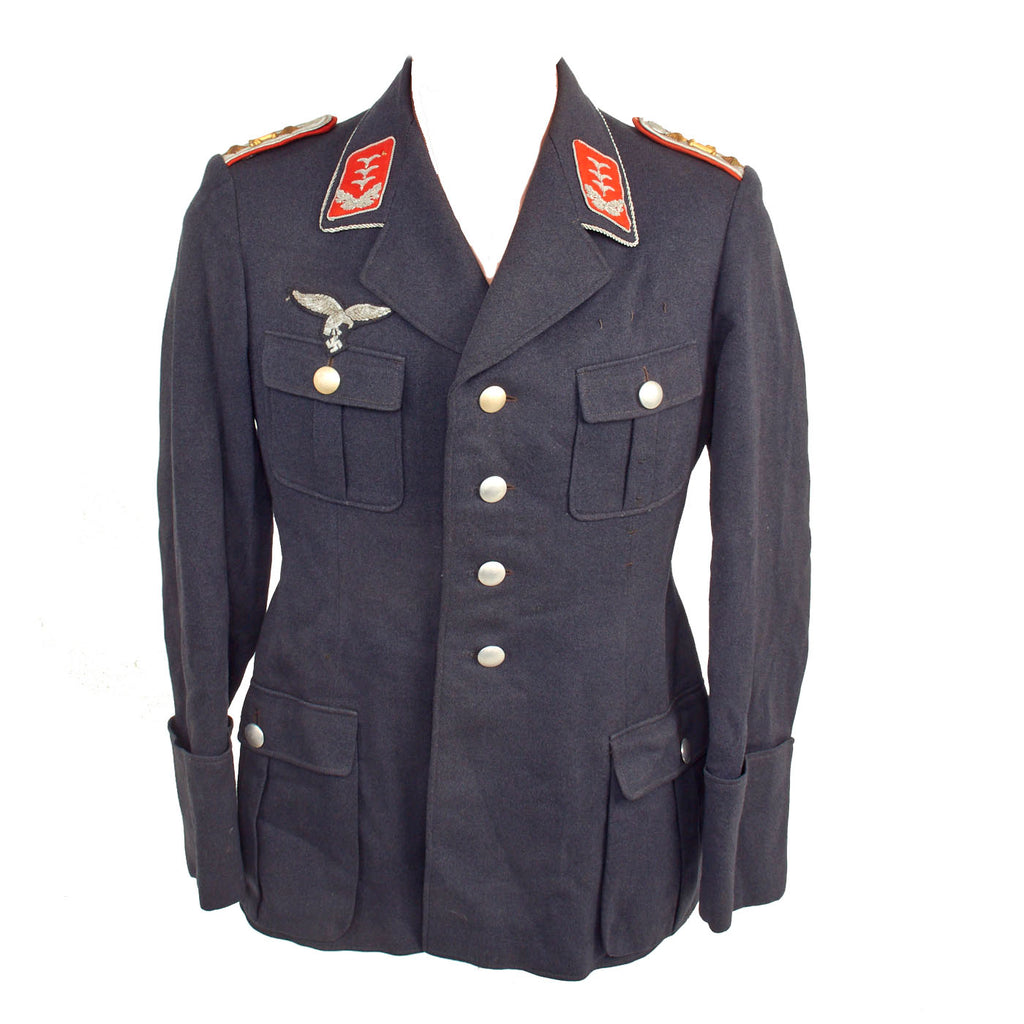 DRAFT Original German WWII Luftwaffe Flak Officer Flight Blouse Fliegerbluse Tunic Original Items