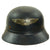 Original German WWII M38 Luftschutz Beaded Gladiator Air Defense Helmet - dated 1939 Original Items
