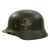 Original German WWII M40 Single Decal Luftwaffe Helmet with Size 56 Liner & Chinstrap - Q64 Original Items