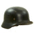 Original German WWII M40 Single Decal Luftwaffe Helmet with Size 56 Liner & Chinstrap - Q64 Original Items