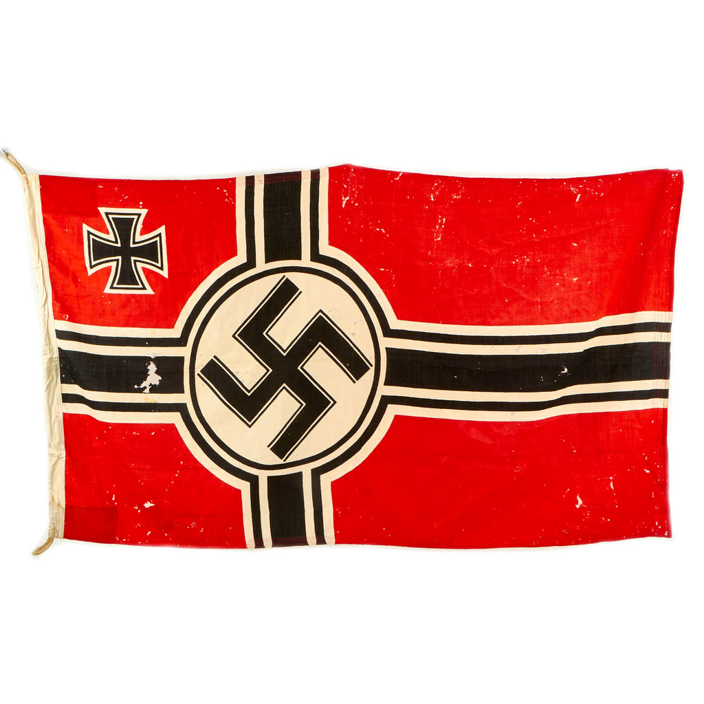 Original German WWII 100cm x 170cm Battle Flag by Berliner Fahnenfabrik - Reichskriegsflagge Original Items