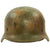 Original German WWII Normandy Camouflage Former Chicken Wire M40 Helmet with 54cm Liner - Size 62 Shell Original Items
