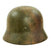 Original German WWII Normandy Camouflage Former Chicken Wire M40 Helmet with 54cm Liner - Size 62 Shell Original Items