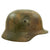 Original German WWII Normandy Camouflage Former Chicken Wire M40 Helmet with 54cm Liner - Size 62 Shell Original Items