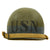 Original U.S. WWI M1 Helmet Used in Film Saving Private Ryan - Naval Beach Battalion - U.S. SPR Marked Original Items