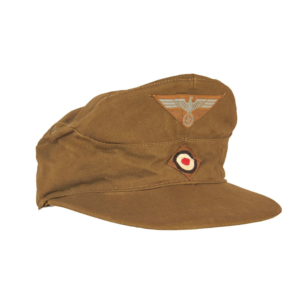 Original German WWII Unissued Afrika Korps M43 Field Cap Size 57 - Dated 1943 Original Items