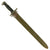 Original U.S. WWII M1942 Garand Rifle 16 inch Bayonet by PAL with Repaired M3 Scabbard - dated 1943 Original Items