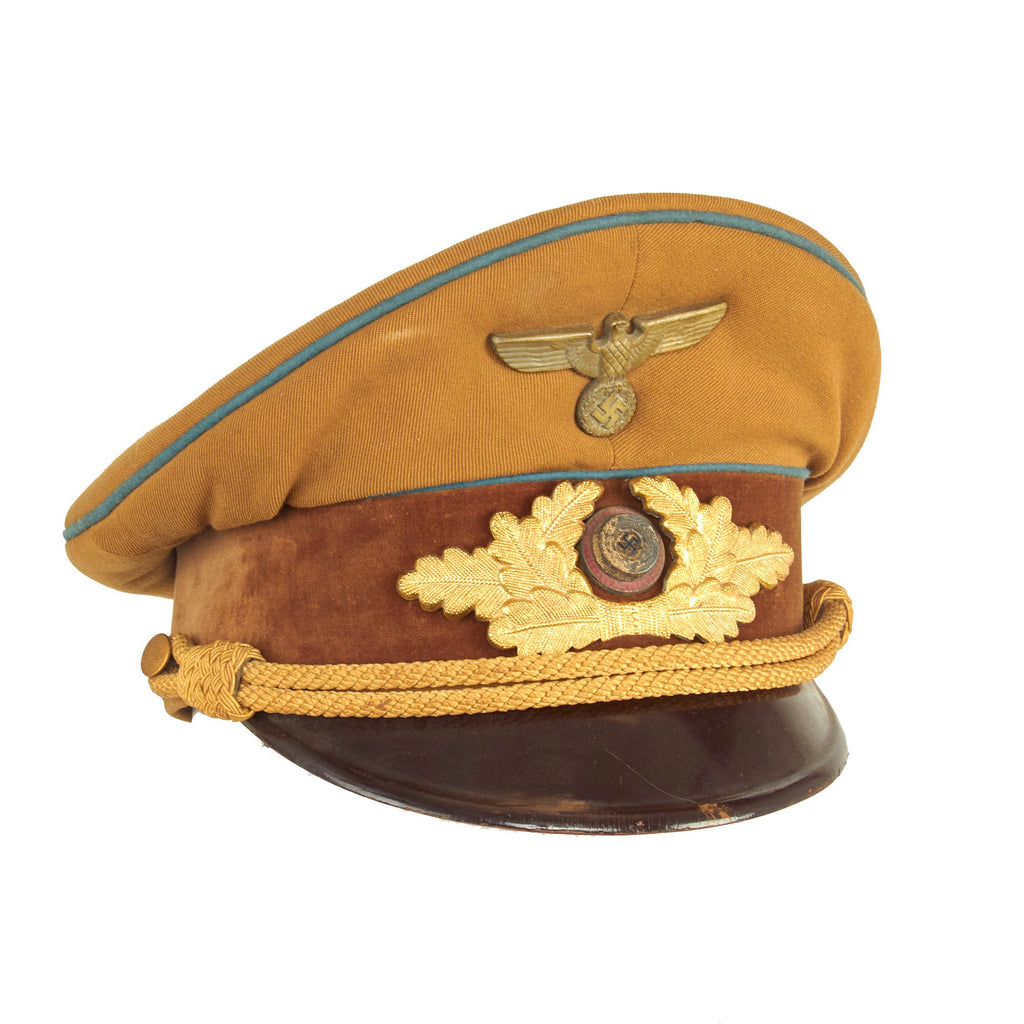 Original German WWII NSDAP Ortsgruppe Local Group Level Political Leader's Visor Cap Original Items
