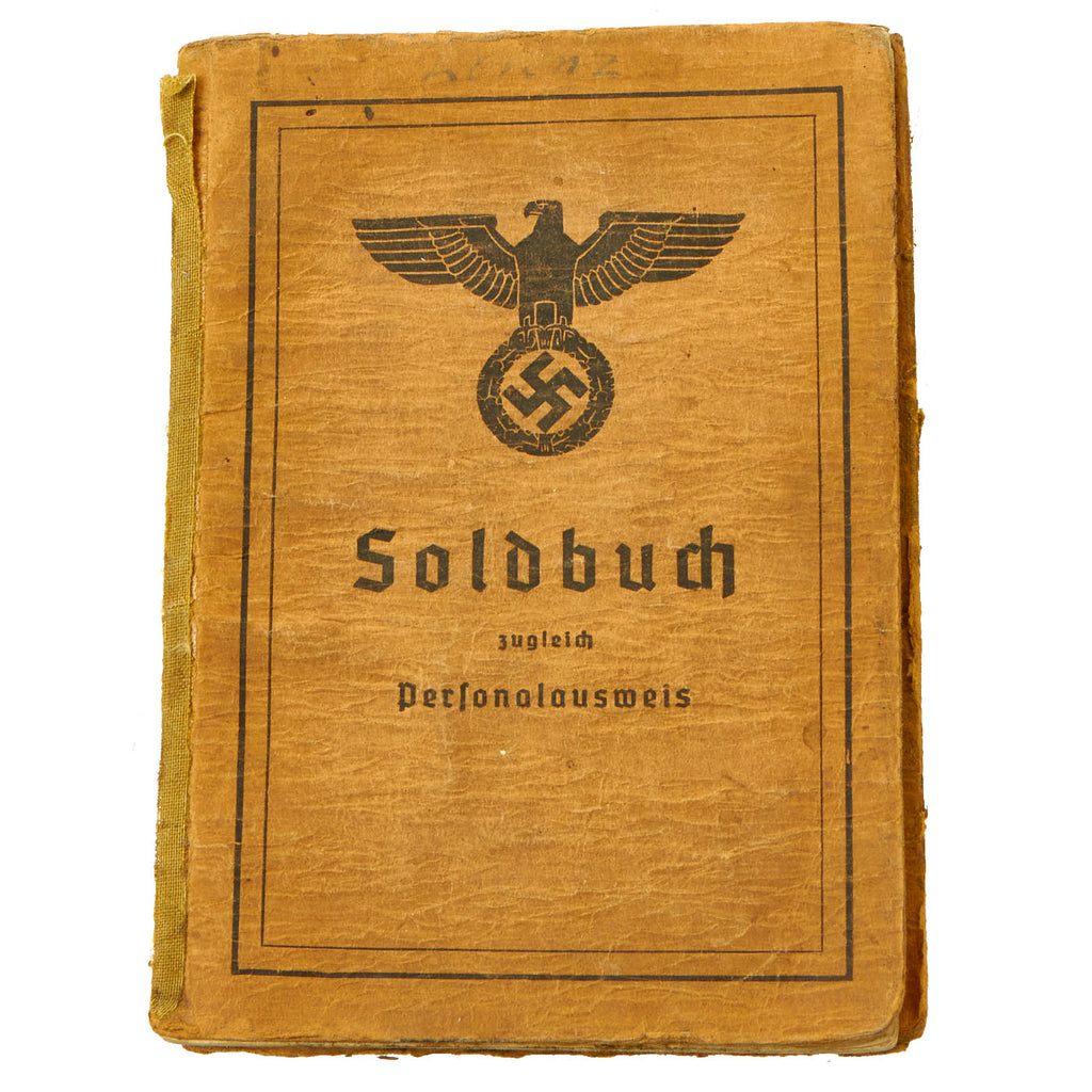 DRAFT Original German WWII Soldbuch Soldier Identity & Payment Book Original Items