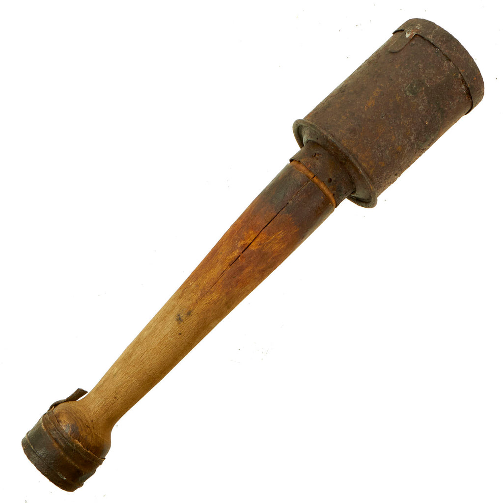 Original Austro-Hungarian WWI Stick Grenade with Pull Ring & String - Stielhandgranate Original Items