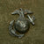 Original U.S. Marine Corps WWII USMC M1917A1 Kelly Helmet With Textured Paint - As Used During The Battle of Wake Island Original Items