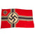 Original German WWII 80cm x 135cm Battle Flag for Indoor Headquarters Use - Reichskriegsflagge Original Items