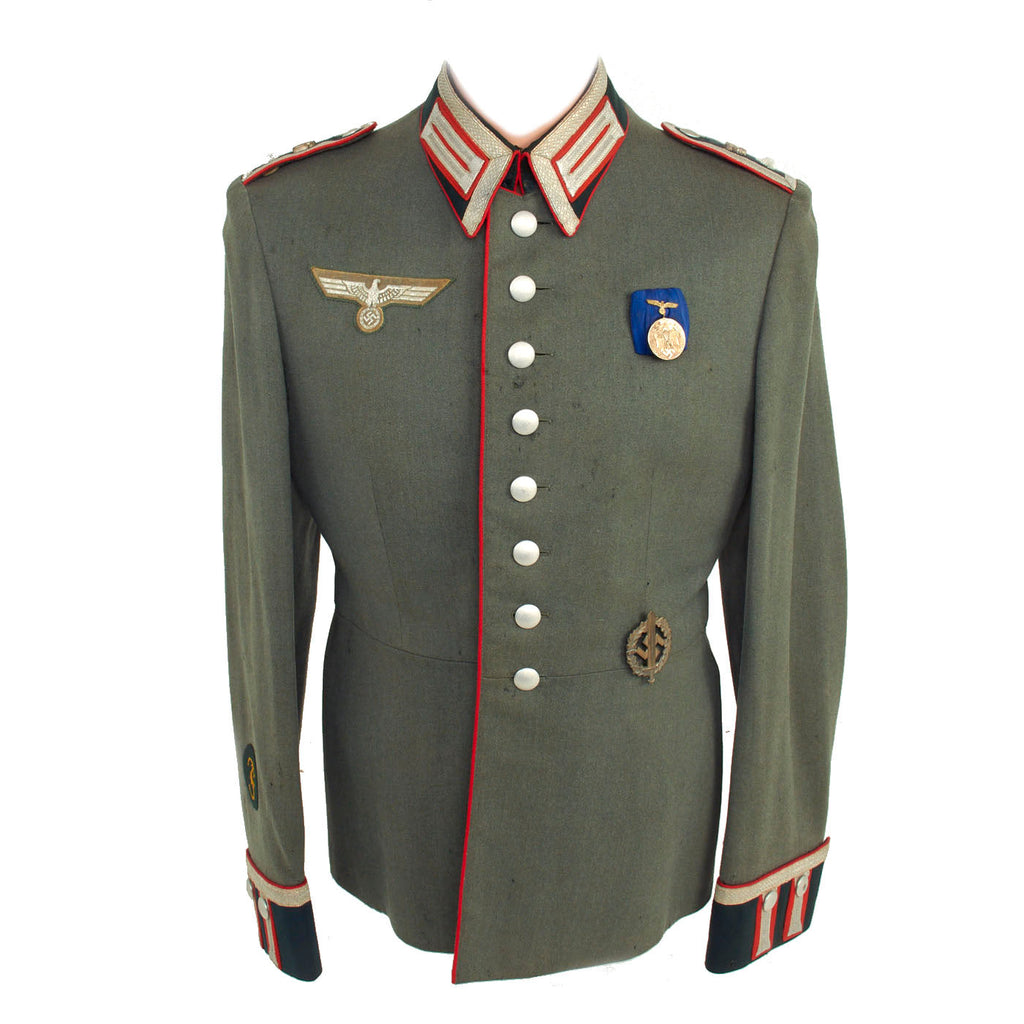 DRAFT Original German WWII Heer Artillery M35 Waffenrock Dress Tunic Original Items