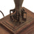 Original U.S. WWII Trench Art Lamp made with Japanese WWII Type 92 Helmet Shell & Type 100 81mm Mortar Round Original Items