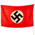 Original German WWII NSDAP Double Sided Flag by Arfelstedt & Hornung - 31" x 46" Original Items