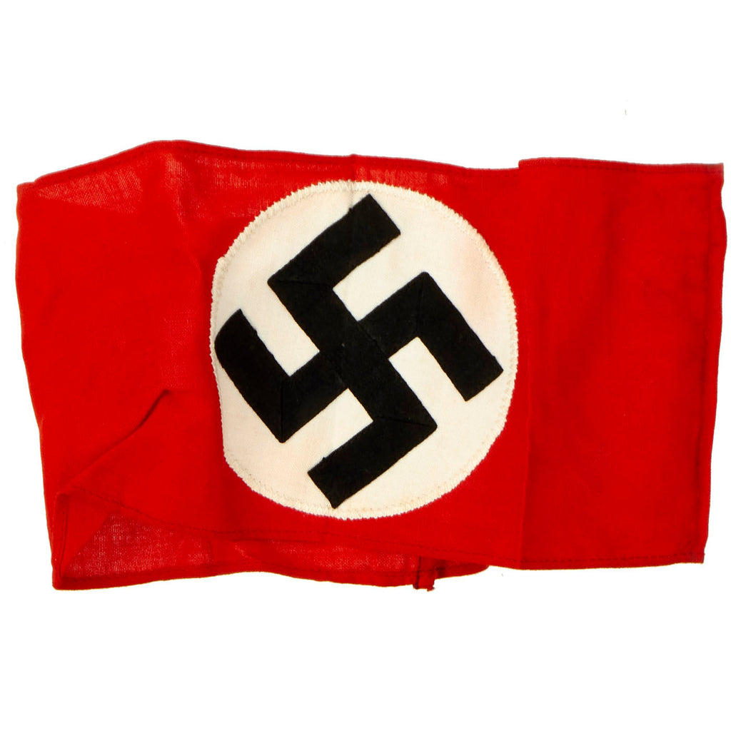 Original German Early WWII Unissued NSDAP Multi-piece Cotton Armband With RZM Tag Original Items