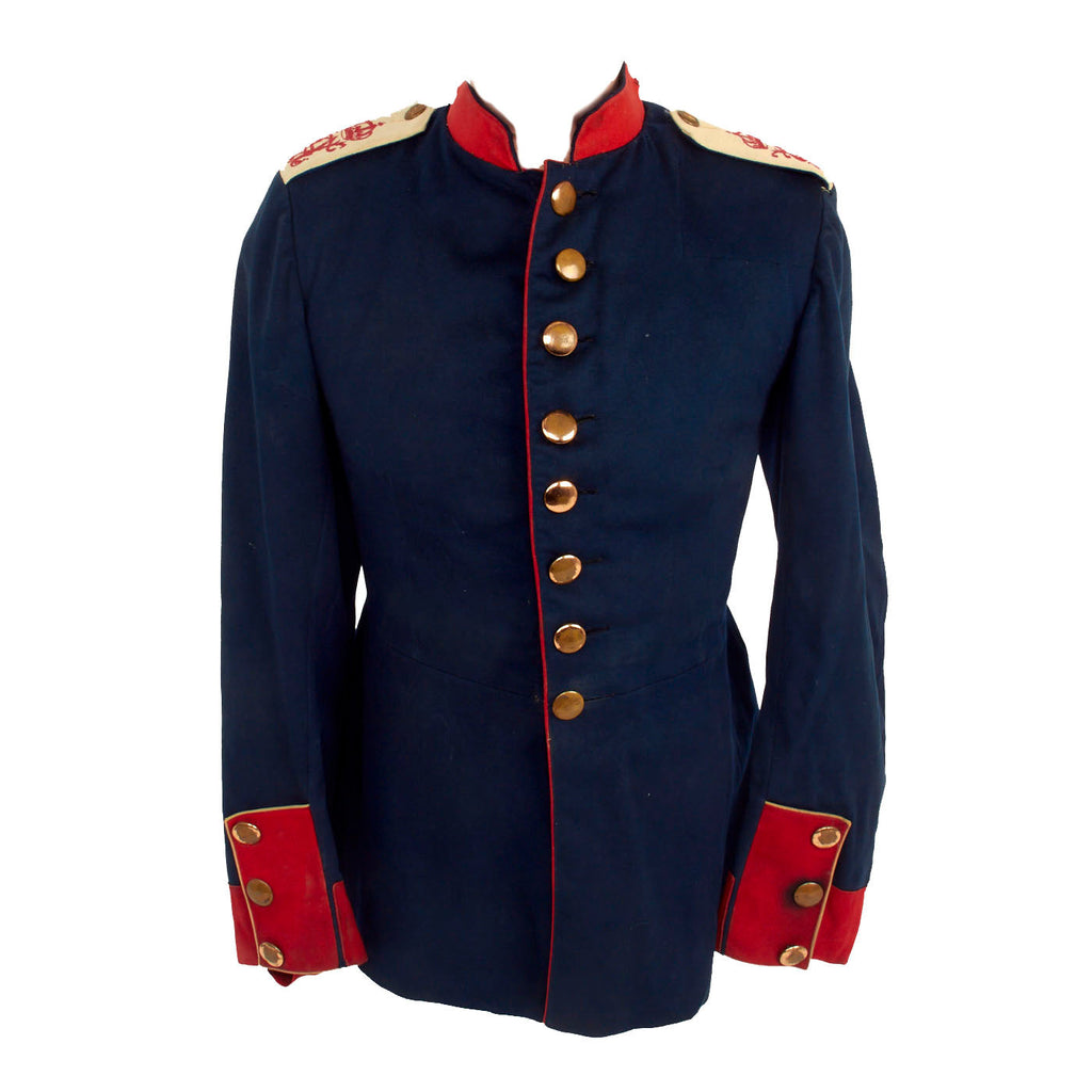 Original German Pre-WWI Imperial German Prussian Army Füsilier-Regiment, Königin“ (Schleswig-Holsteinisches) Nr. 86 Dunkelblau Waffenrock Tunic Original Items