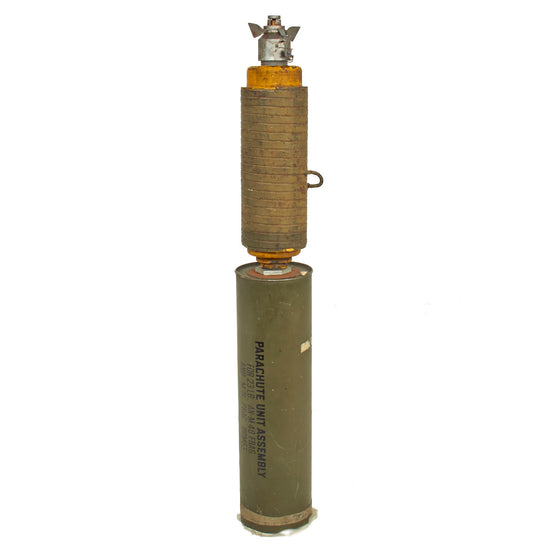 Original U.S. WWII Inert AN-M40 “Para Frag” Parachute Bomb With Parachute Unit Assembly Original Items