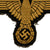 Original German WWII SS Afrika Korps M43 Cap Eagle BeVO Embroidered Insignia - Cut Out Original Items
